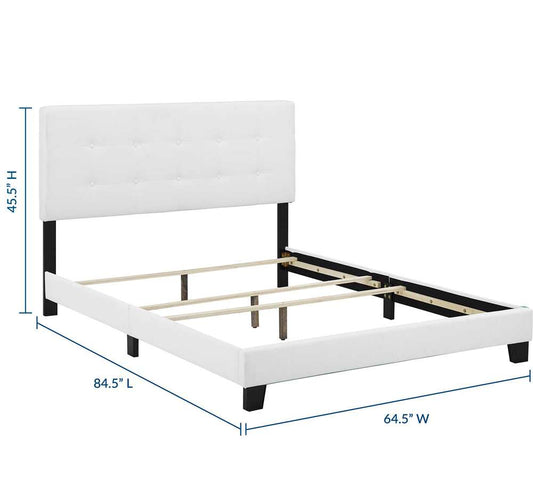 Modway - Amira Queen Upholstered Fabric Bed - MOD-6001-WHI veiw 2