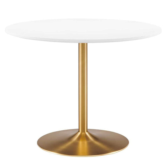 Modway - Amuse 40in Dining Table - EEI-6249-GLD-WHI veiw 1