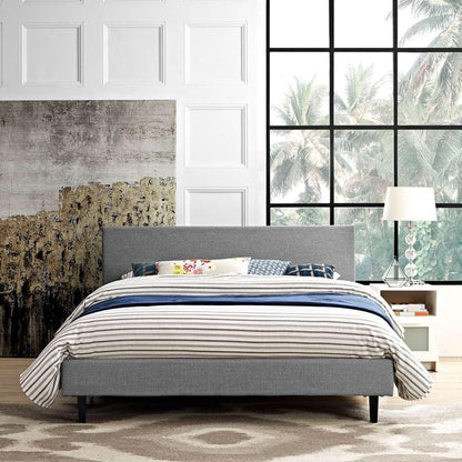Modway - Anya Queen Fabric Bed - MOD-5420-LGR veiw 4