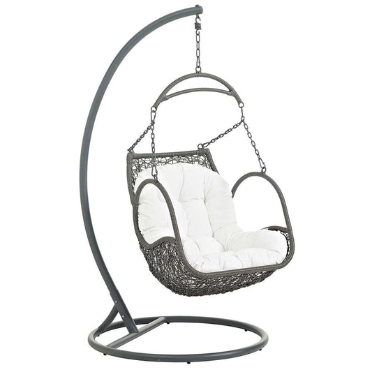 Modway - Arbor Outdoor Patio Wood Swing Chair - EEI-2279-WHI-SET view 1