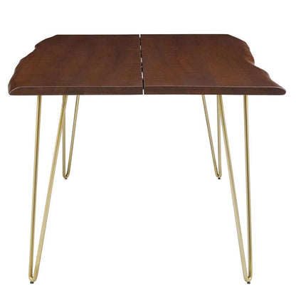 Modway - Ardor 74in Live Edge Acacia Wood Acacia Wood Dining Table - EEI-6070-GLD-WAL veiw 3