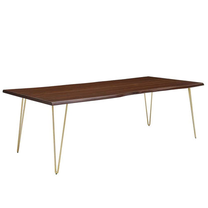 Modway - Ardor 96in Live Edge Acacia Wood Acacia Wood Dining Table - EEI-6072-GLD-WAL veiw 1