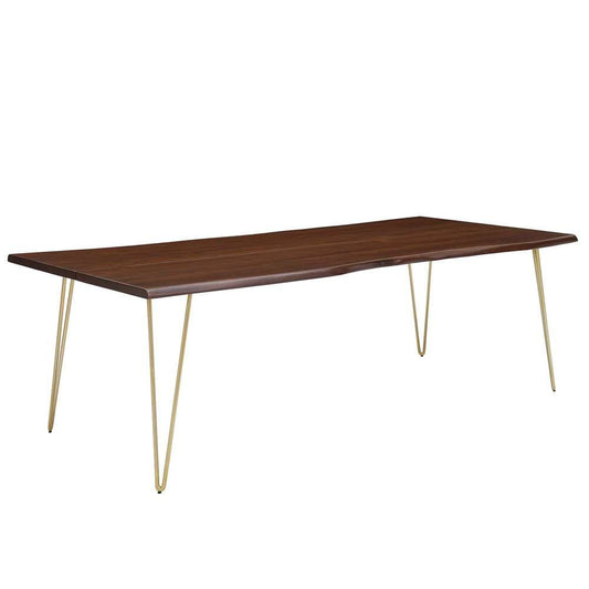 Modway - Ardor 96in Live Edge Acacia Wood Acacia Wood Dining Table - EEI-6072-GLD-WAL veiw 1