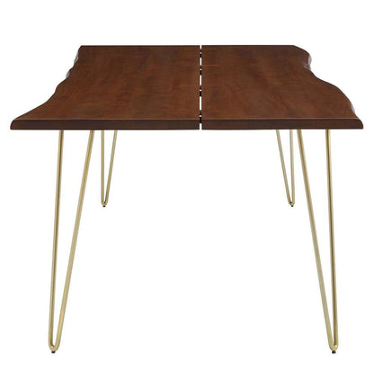 Modway - Ardor 96in Live Edge Acacia Wood Acacia Wood Dining Table - EEI-6072-GLD-WAL veiw 2