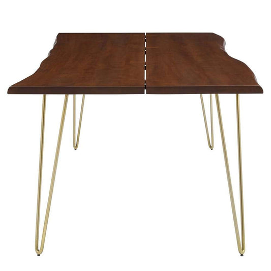 Modway - Ardor 96in Live Edge Acacia Wood Acacia Wood Dining Table - EEI-6072-GLD-WAL veiw 2