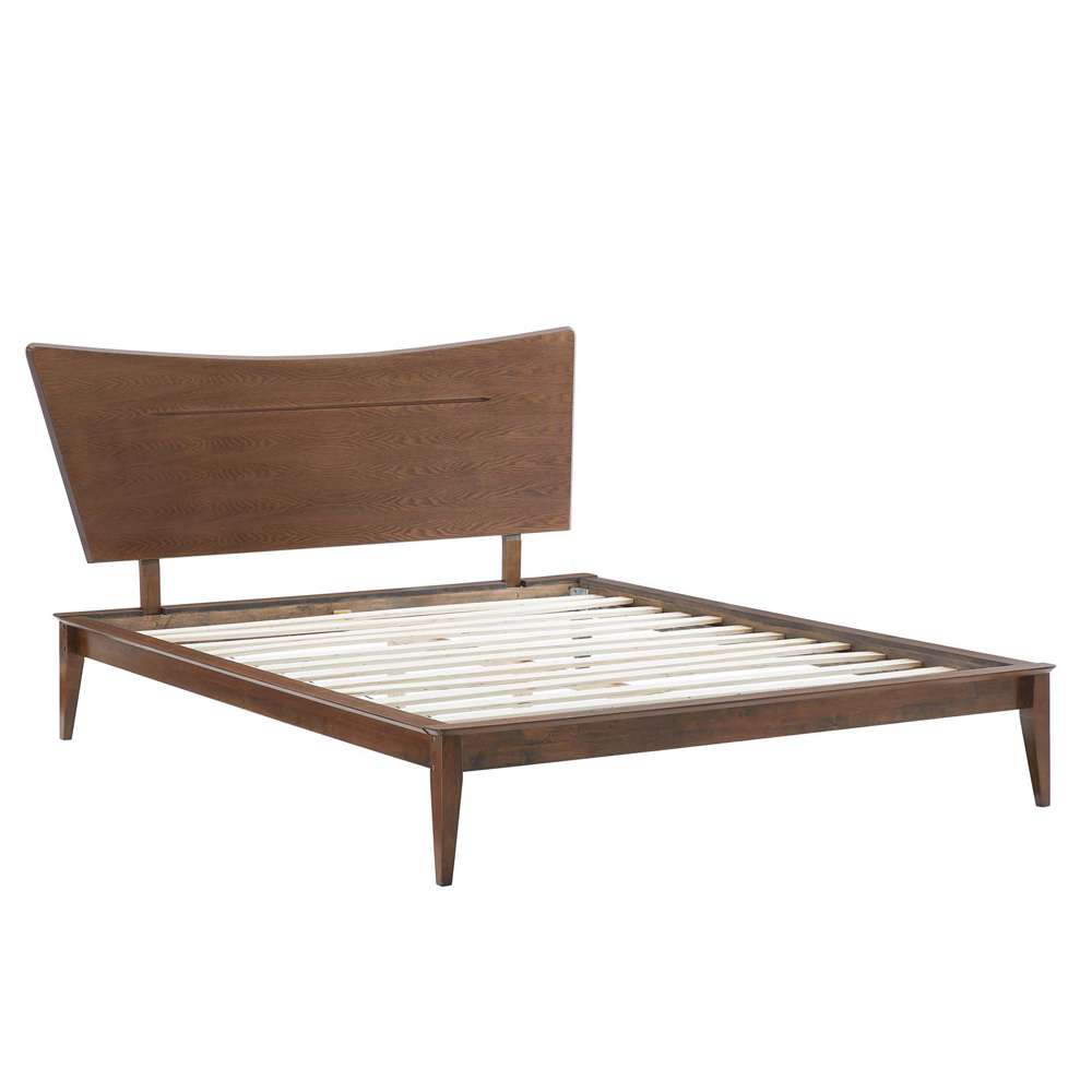 Modway - Astra Queen Wood Platform Bed - MOD-6250-WAL veiw 3