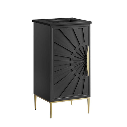 Modway - Awaken 18in Bathroom Vanity - EEI-6287-BLK-BLK veiw 1