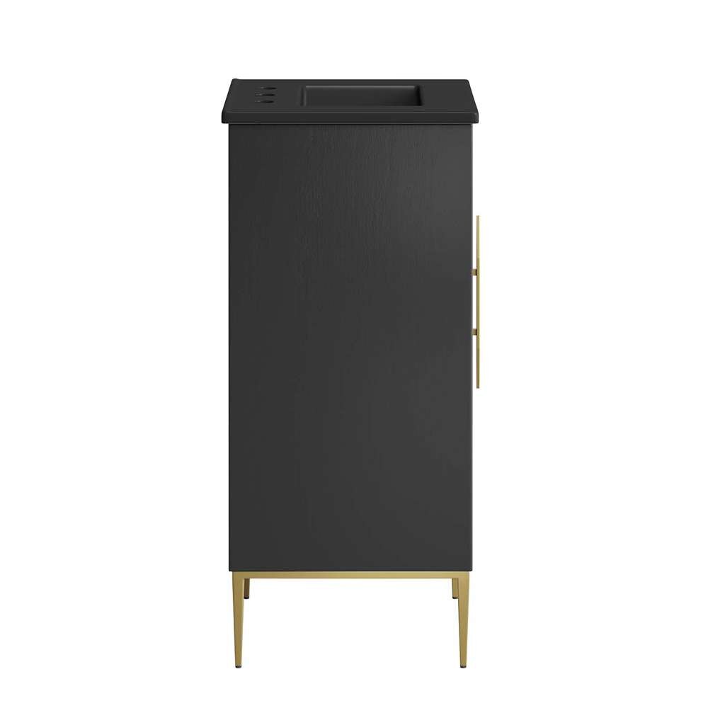 Modway - Awaken 18in Bathroom Vanity - EEI-6287-BLK-BLK veiw 3