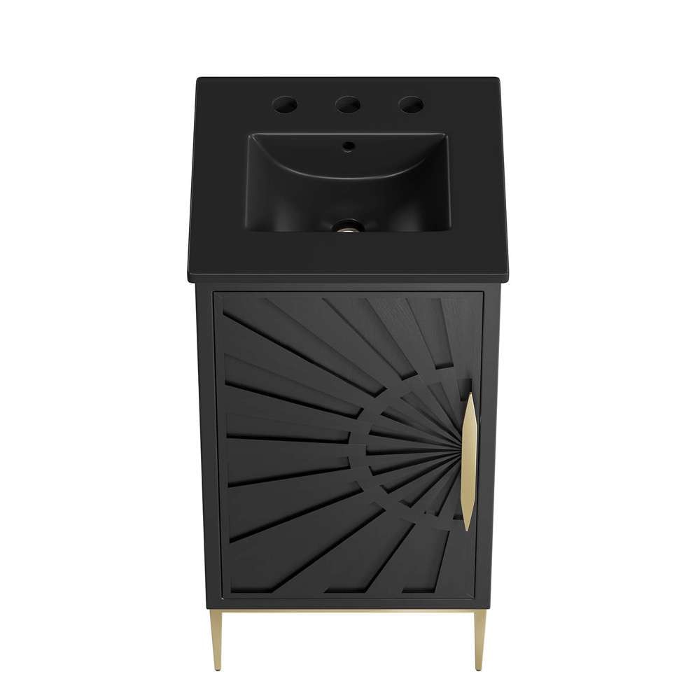 Modway - Awaken 18in Bathroom Vanity - EEI-6287-BLK-BLK veiw 4