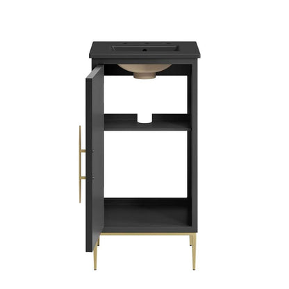 Modway - Awaken 18in Bathroom Vanity - EEI-6287-BLK-BLK veiw 6