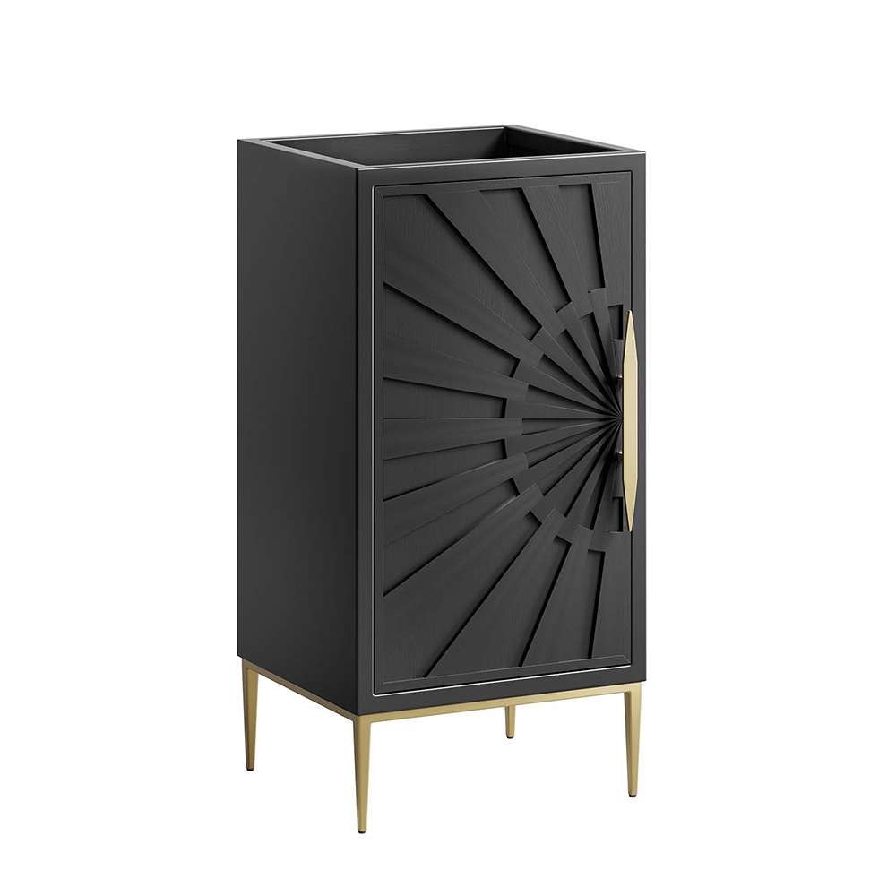 Modway - Awaken 18in Bathroom Vanity Cabinet in Black - EEI-6159-BLK veiw 1