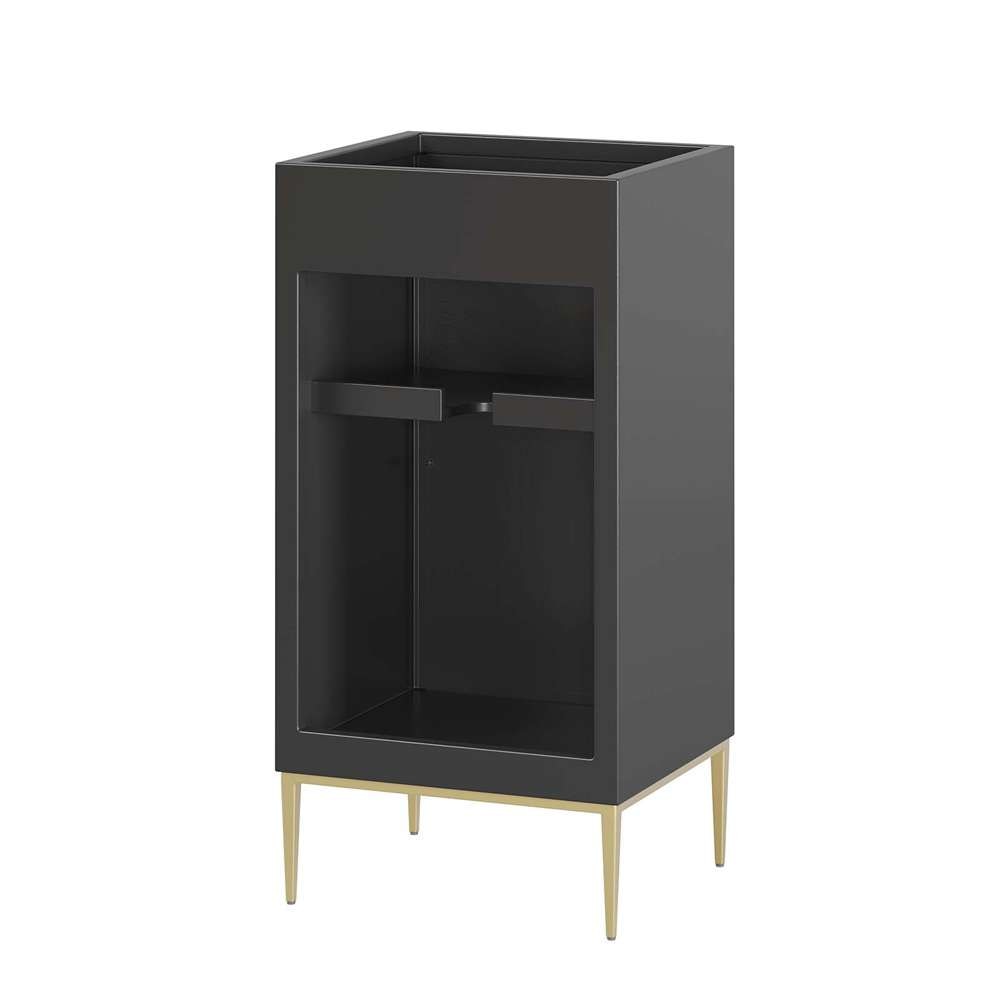 Modway - Awaken 18in Bathroom Vanity Cabinet in Black - EEI-6159-BLK veiw 4