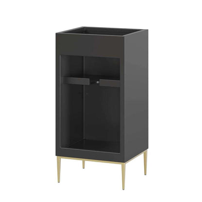 Modway - Awaken 18in Bathroom Vanity Cabinet in Black - EEI-6159-BLK veiw 4