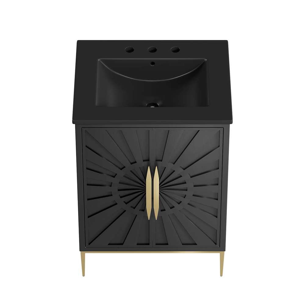 Modway - Awaken 24in Bathroom Vanity - EEI-6291-BLK-BLK veiw 4