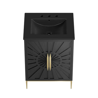 Modway - Awaken 24in Bathroom Vanity - EEI-6291-BLK-BLK veiw 4
