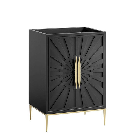 Modway - Awaken 24in Bathroom Vanity Cabinet in Black - EEI-6160-BLK veiw 1