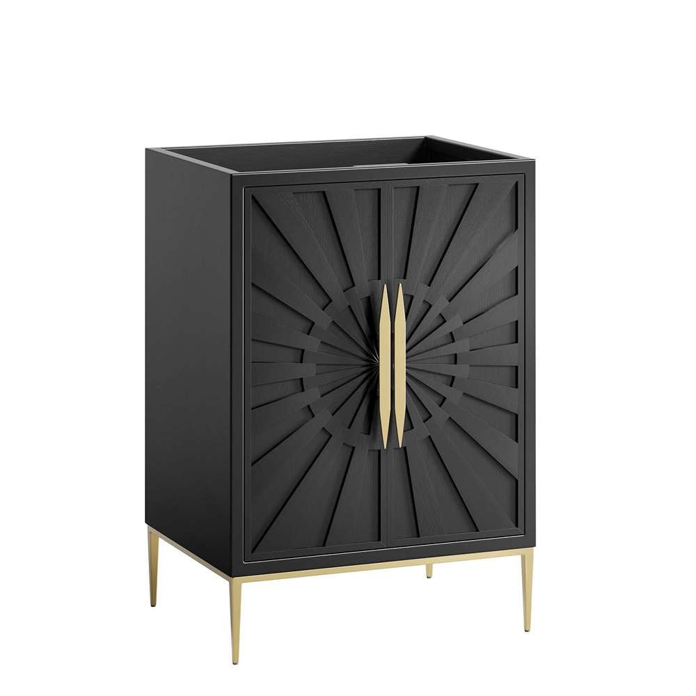 Modway - Awaken 24in Bathroom Vanity Cabinet in Black - EEI-6160-BLK veiw 2