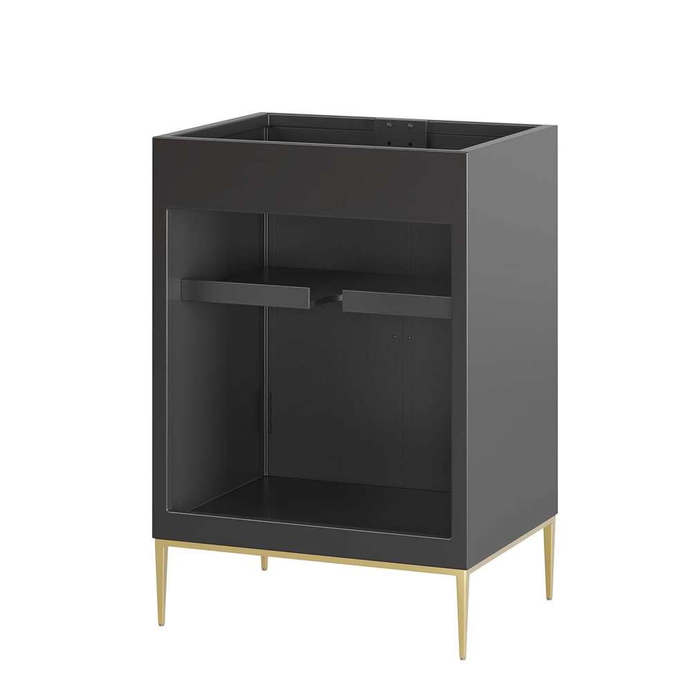 Modway - Awaken 24in Bathroom Vanity Cabinet in Black - EEI-6160-BLK veiw 4
