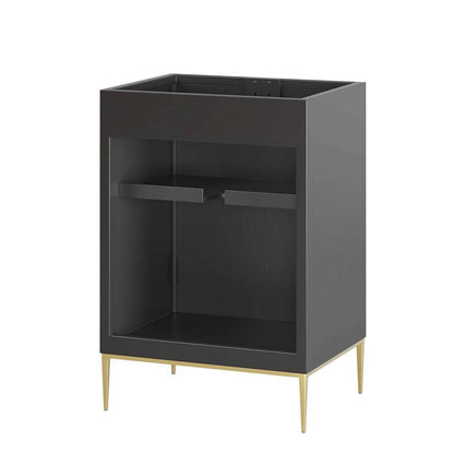 Modway - Awaken 24in Bathroom Vanity Cabinet in Black - EEI-6160-BLK veiw 4