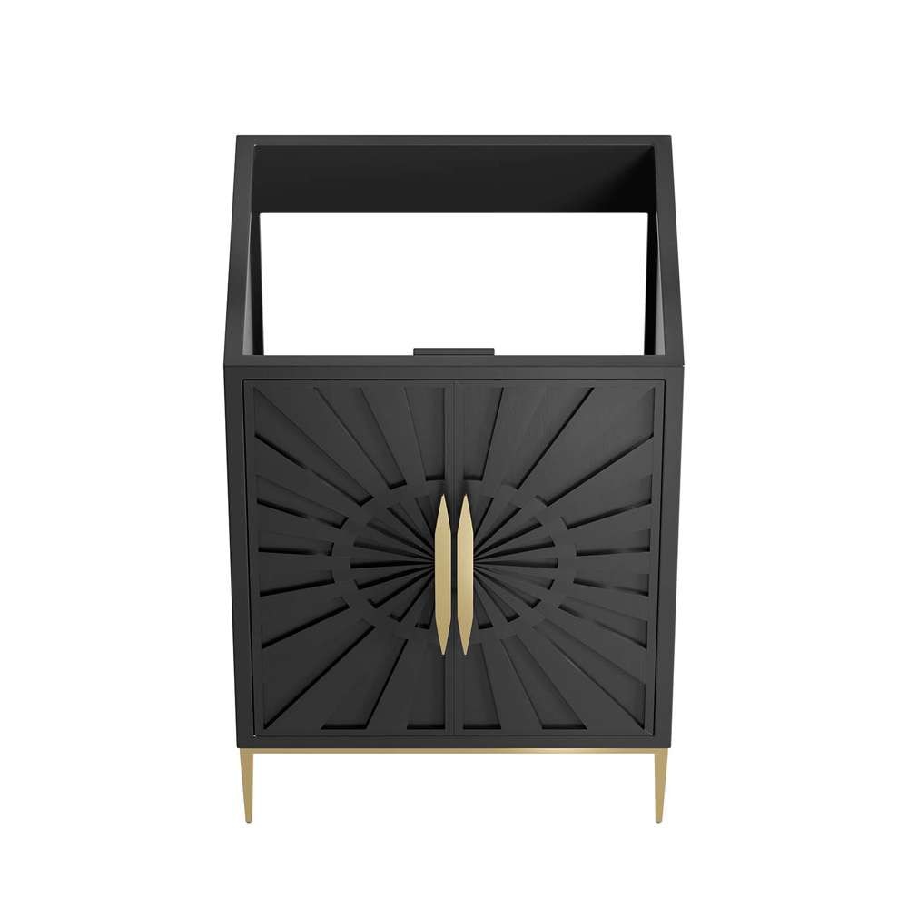 Modway - Awaken 24in Bathroom Vanity Cabinet in Black - EEI-6160-BLK veiw 5