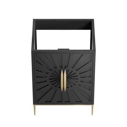 Modway - Awaken 24in Bathroom Vanity Cabinet in Black - EEI-6160-BLK veiw 5