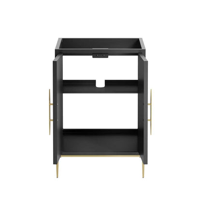 Modway - Awaken 24in Bathroom Vanity Cabinet in Black - EEI-6160-BLK veiw 6