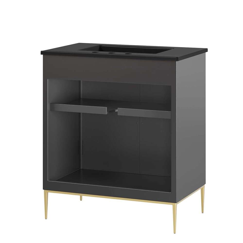 Modway - Awaken 30in Bathroom Vanity - EEI-6295-BLK-BLK veiw 5