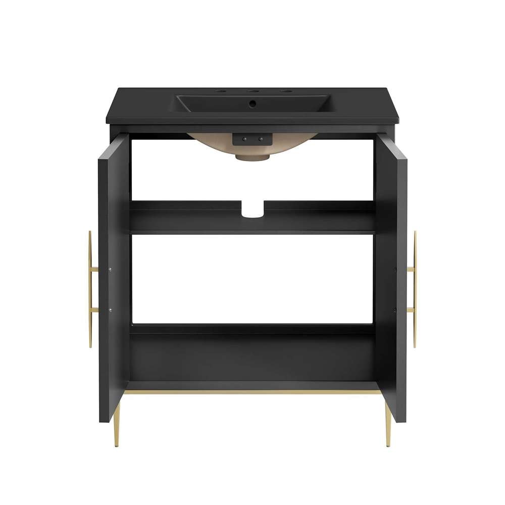 Modway - Awaken 30in Bathroom Vanity - EEI-6295-BLK-BLK veiw 6