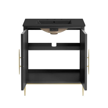 Modway - Awaken 30in Bathroom Vanity - EEI-6295-BLK-BLK veiw 6