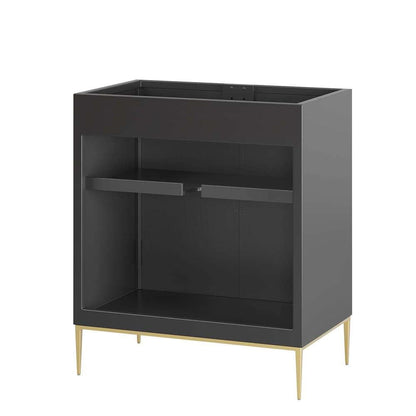 Modway - Awaken 30in Bathroom Vanity Cabinet in Black - EEI-6161-BLK veiw 4