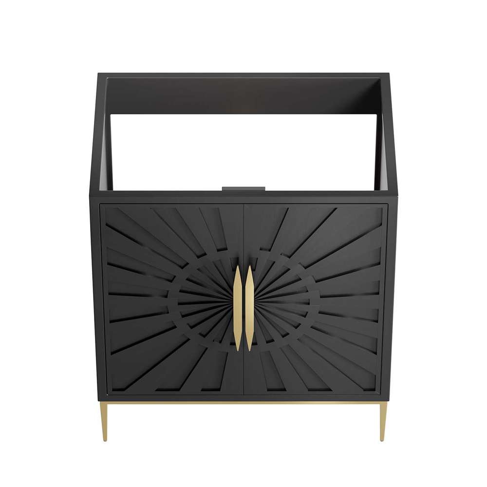 Modway - Awaken 30in Bathroom Vanity Cabinet in Black - EEI-6161-BLK veiw 5