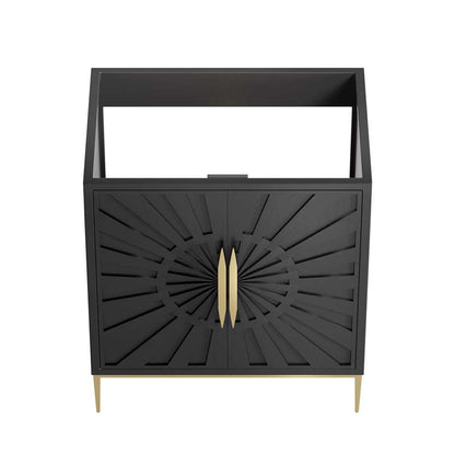 Modway - Awaken 30in Bathroom Vanity Cabinet in Black - EEI-6161-BLK veiw 5