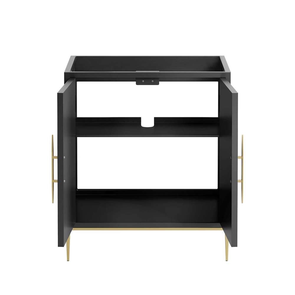 Modway - Awaken 30in Bathroom Vanity Cabinet in Black - EEI-6161-BLK veiw 6