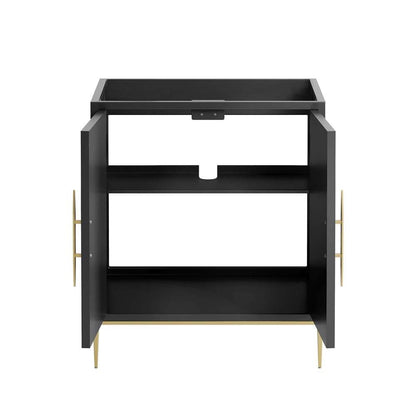 Modway - Awaken 30in Bathroom Vanity Cabinet in Black - EEI-6161-BLK veiw 6