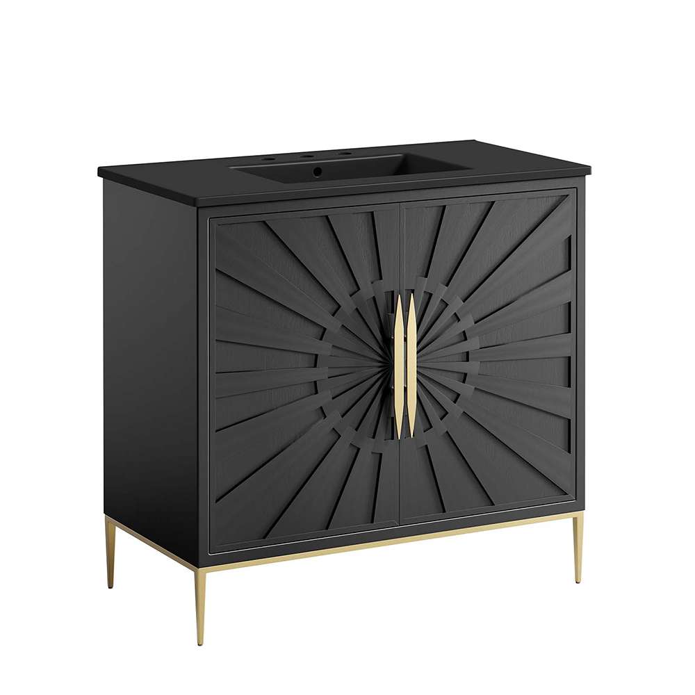 Modway - Awaken 36in Bathroom Vanity - EEI-6299-BLK-BLK veiw 1
