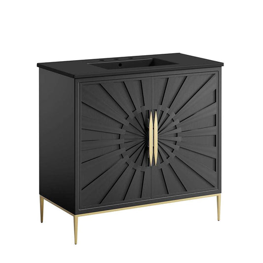 Modway - Awaken 36in Bathroom Vanity - EEI-6299-BLK-BLK veiw 1