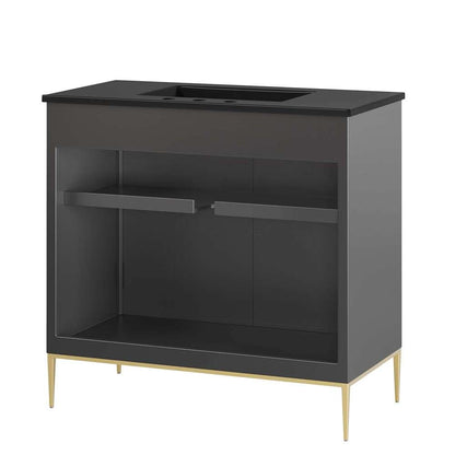 Modway - Awaken 36in Bathroom Vanity - EEI-6299-BLK-BLK veiw 5