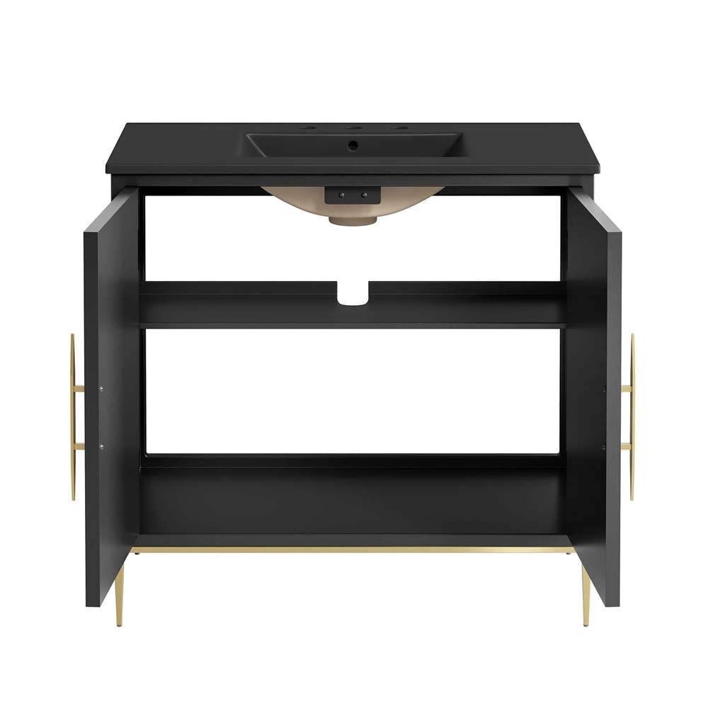 Modway - Awaken 36in Bathroom Vanity - EEI-6299-BLK-BLK veiw 6