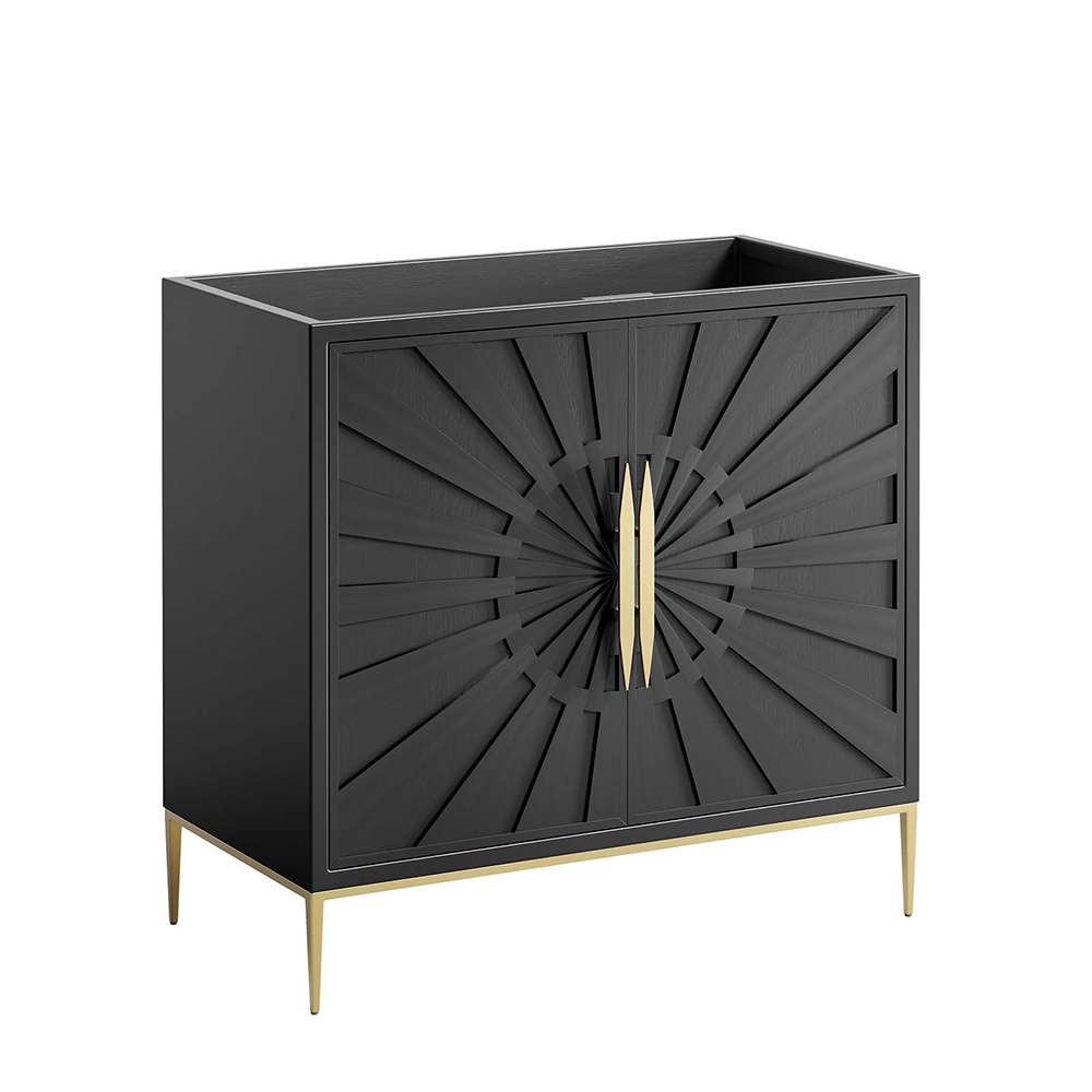 Modway - Awaken 36in Bathroom Vanity Cabinet in Black - EEI-6162-BLK veiw 1