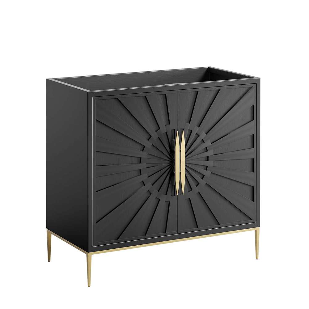 Modway - Awaken 36in Bathroom Vanity Cabinet in Black - EEI-6162-BLK veiw 2