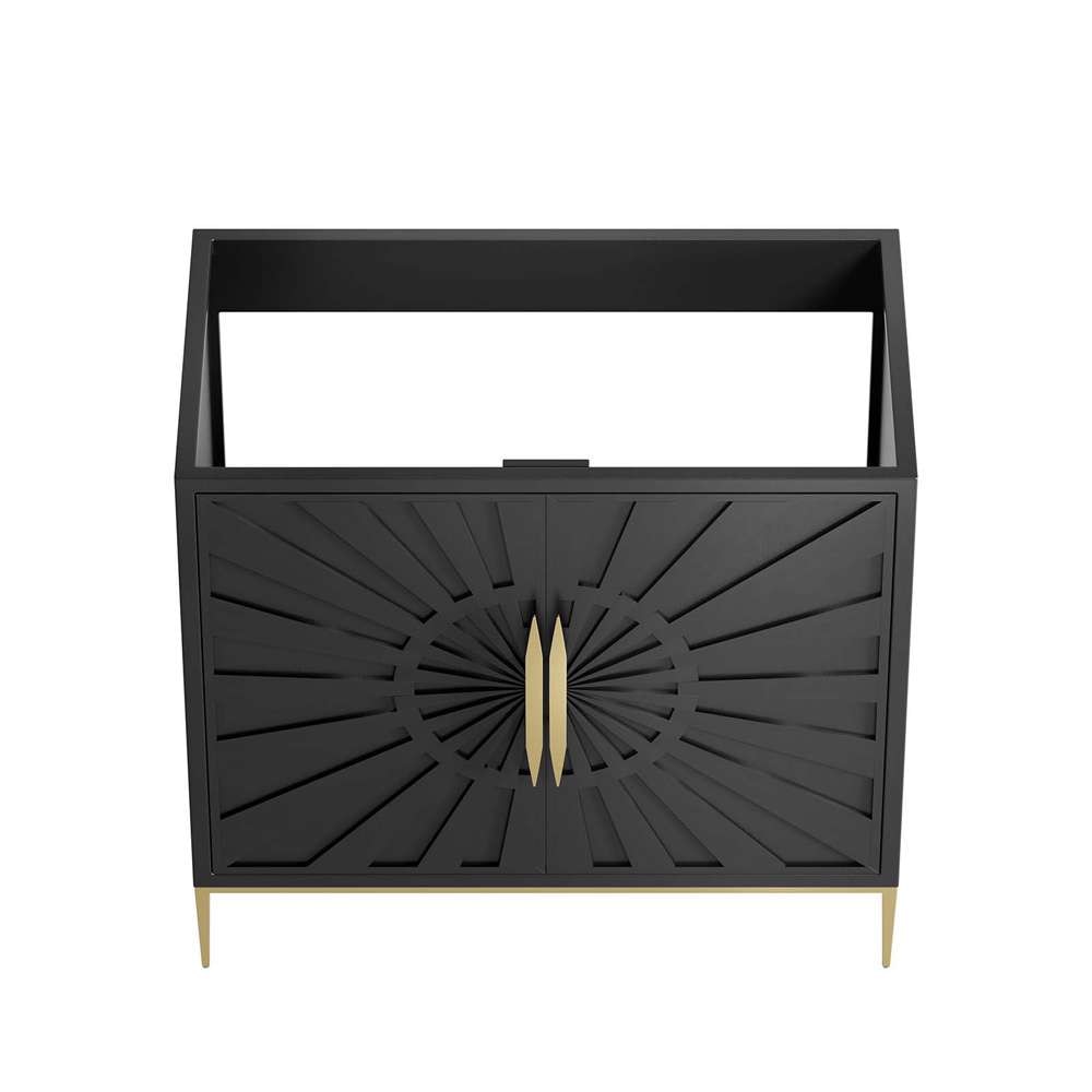 Modway - Awaken 36in Bathroom Vanity Cabinet in Black - EEI-6162-BLK veiw 5