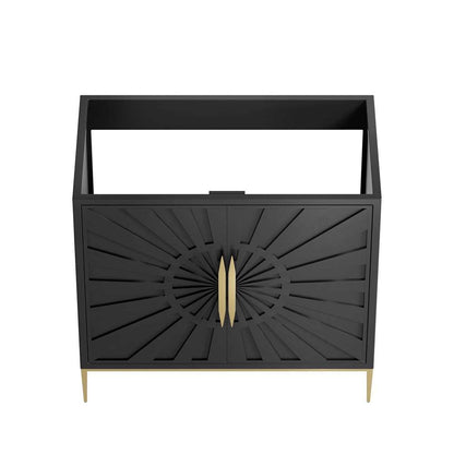 Modway - Awaken 36in Bathroom Vanity Cabinet in Black - EEI-6162-BLK veiw 5