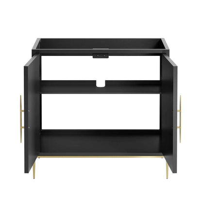 Modway - Awaken 36in Bathroom Vanity Cabinet in Black - EEI-6162-BLK veiw 6