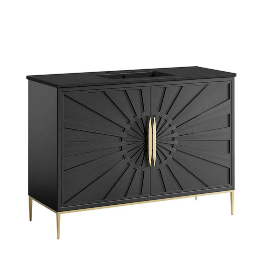 Modway - Awaken 48in Bathroom Vanity - EEI-6303-BLK-BLK veiw 1
