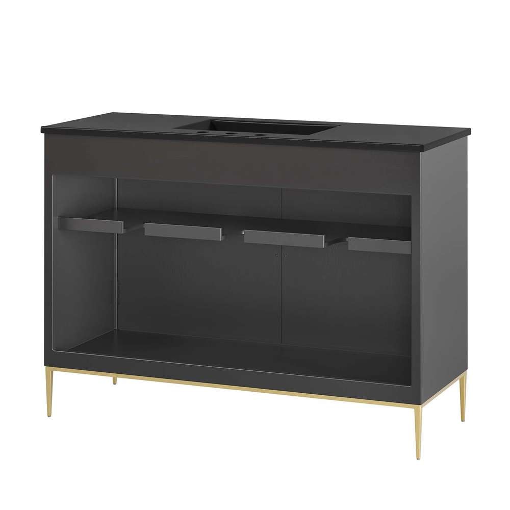 Modway - Awaken 48in Bathroom Vanity - EEI-6303-BLK-BLK veiw 5