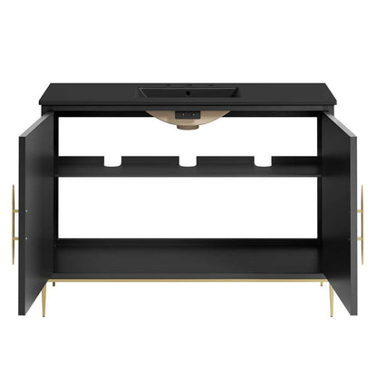 Modway - Awaken 48in Bathroom Vanity - EEI-6303-BLK-BLK veiw 6