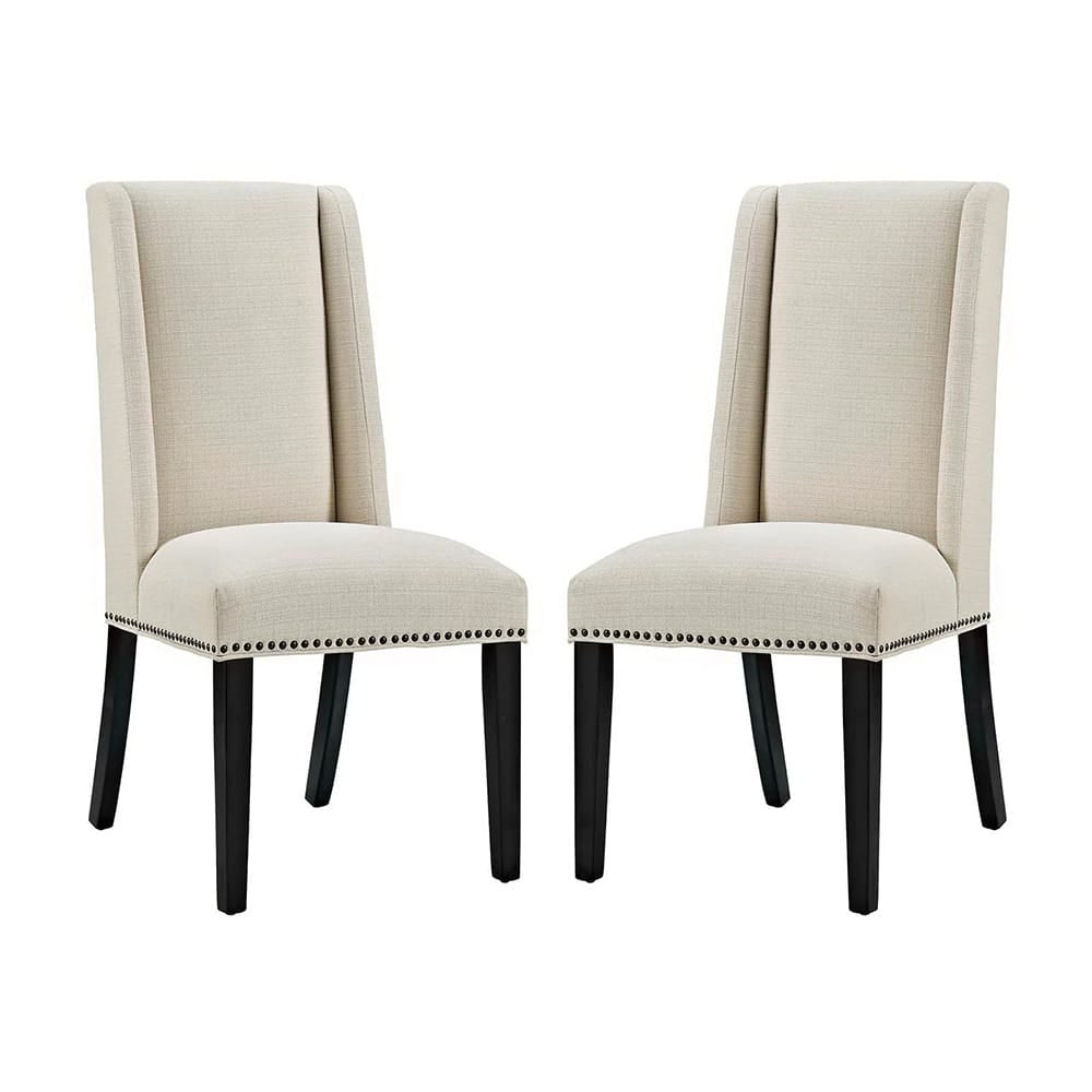 Modway - Baron Dining Chair Fabric (Set of 2) - EEI-2748-BEI-SET view 1