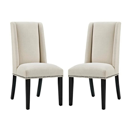 Modway - Baron Dining Chair Fabric (Set of 2) - EEI-2748-BEI-SET view 1