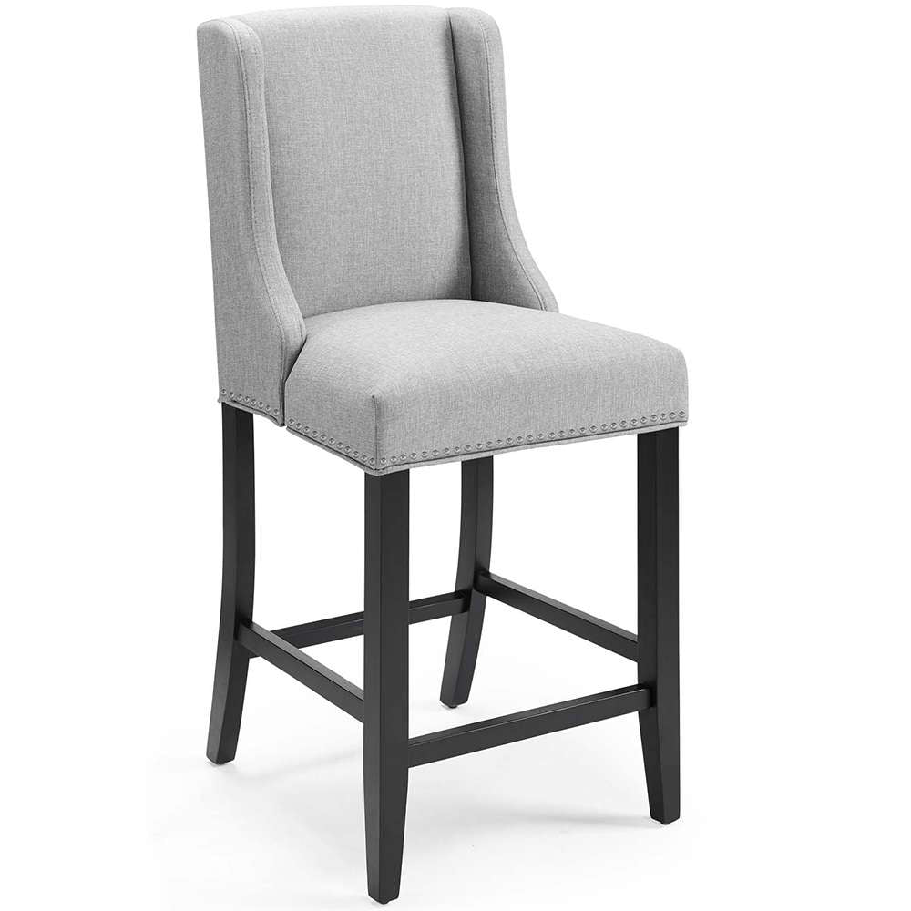 Modway - Baron Upholstered Fabric Counter Stool - EEI-3735-LGR veiw 1