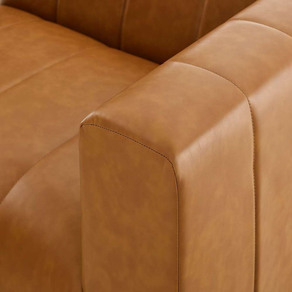 Modway - Bartlett Vegan Leather 5-Piece Sectional Sofa in Tan - EEI-4521-TAN veiw 6